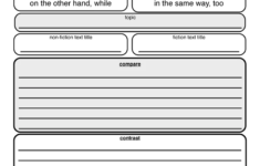 Compare And Contrast Worksheet Fiction And Non Fiction