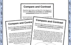 Compare And Contrast Worksheets Lesson Plan PDF s