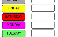 Days Of The Week Online Pdf Worksheet