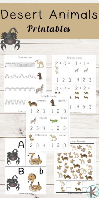 FREE Desert Animals Printables These Free Worksheets Are 