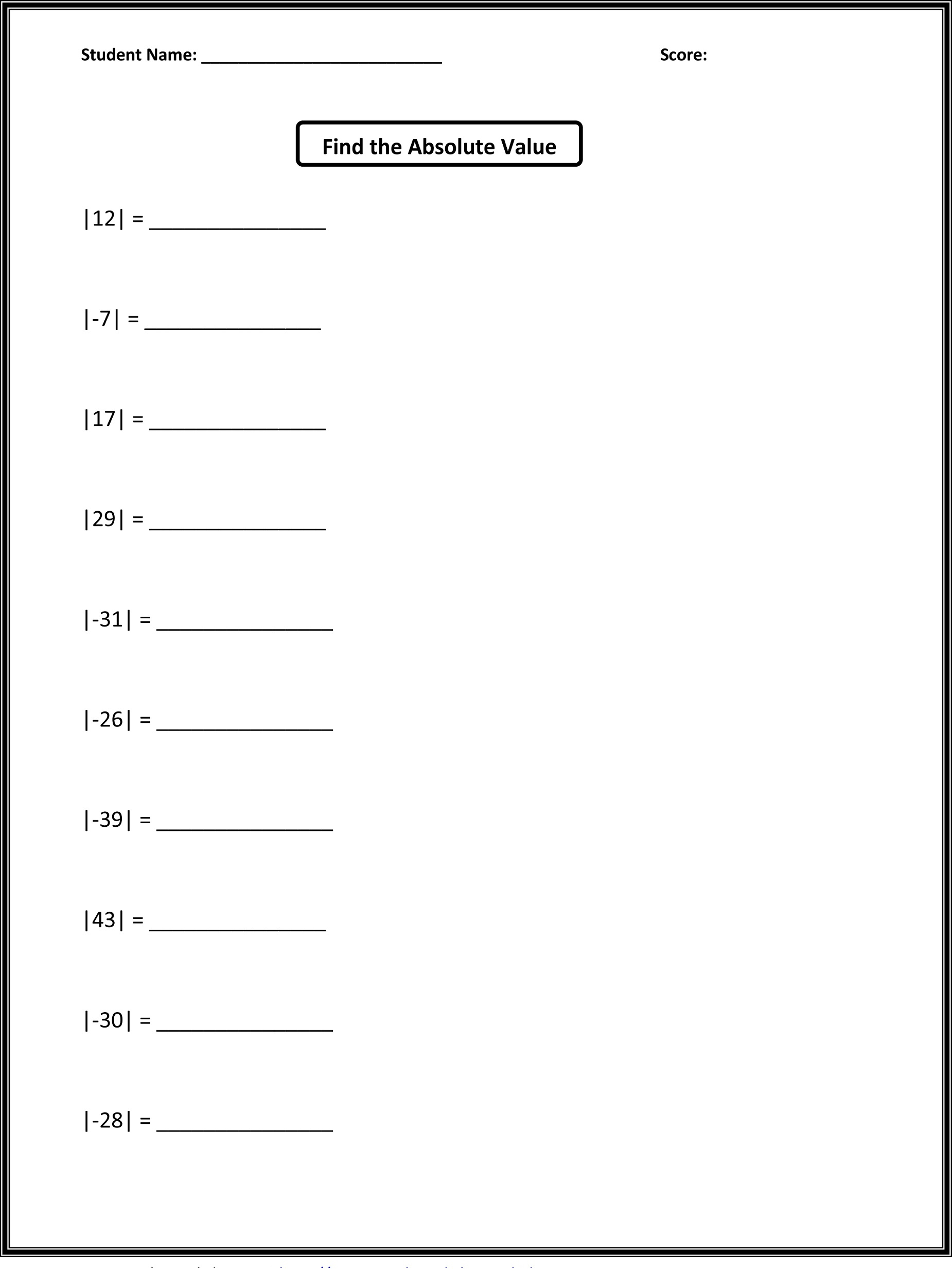 Grade 5 Math Worksheets Activity Shelter