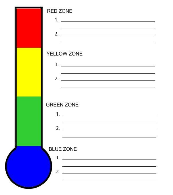 Image Result For Zones Of Regulation Worksheets Zones Of 