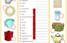 Kitchen Utensils ESL Unscramble The Words Worksheets