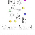 March March Worksheet Preschool Art Activities Homework