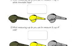 Measuring Cup Fractions Worksheet Fraction Worksheets