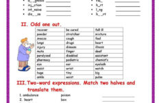 Medicine Worksheet Free ESL Printable Worksheets Made By