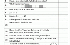 Mental Math Worksheet 2nd Grade