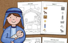 Nativity Worksheet Packet For Kindergarten And First Grade