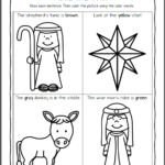 Nativity Worksheets For Kindergarten And First Grade