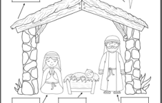 Nativity Worksheets For Kindergarten And First Grade