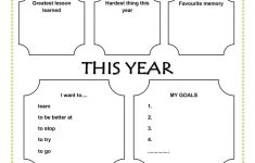 New Year s Resolutions Worksheet Free ESL Printable