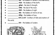 Norse Gods Goddesses Worksheet 1 KidsKonnect