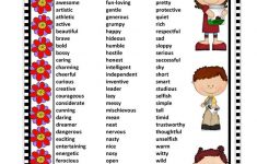 Posters Character Traits Adjectives Google Search