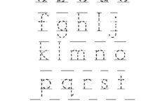 Printable Lowercase Handwriting Worksheet A Z