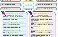 Reported Speech ESL Grammar Exercises Worksheet Reported