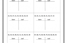 Stem And Leaf Plot Worksheet Printable Pdf Download