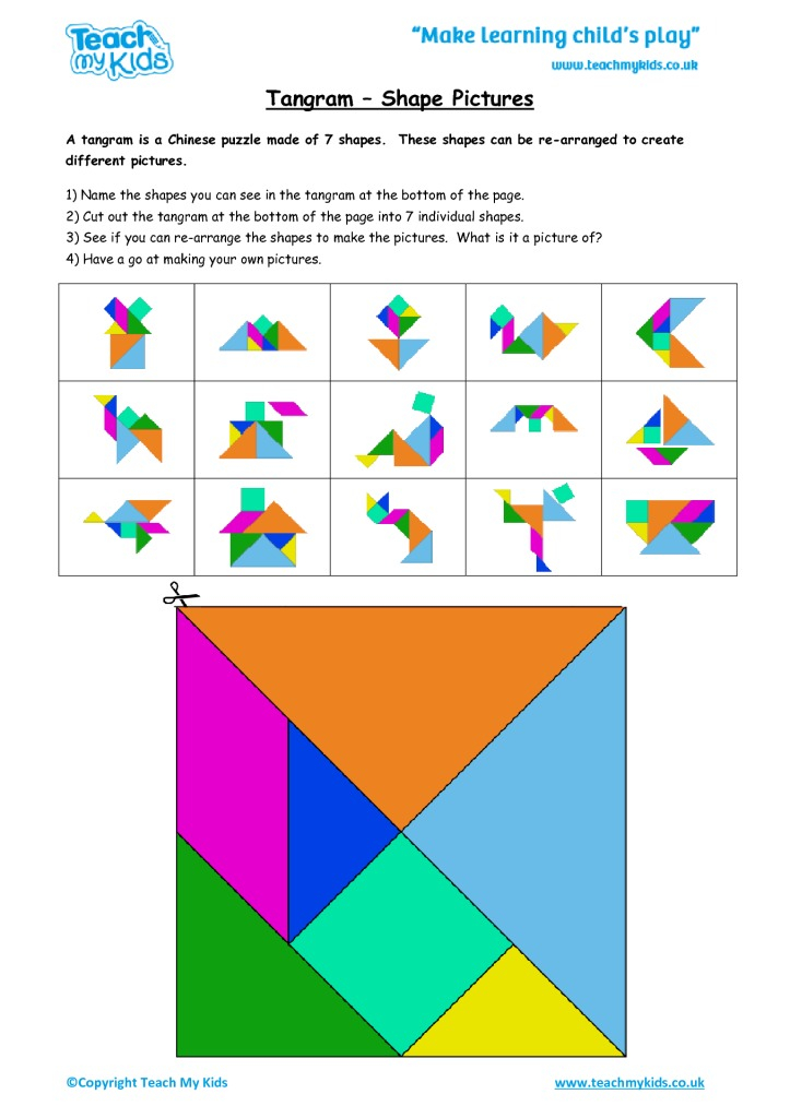 Tangram Shape Pictures TMK Education