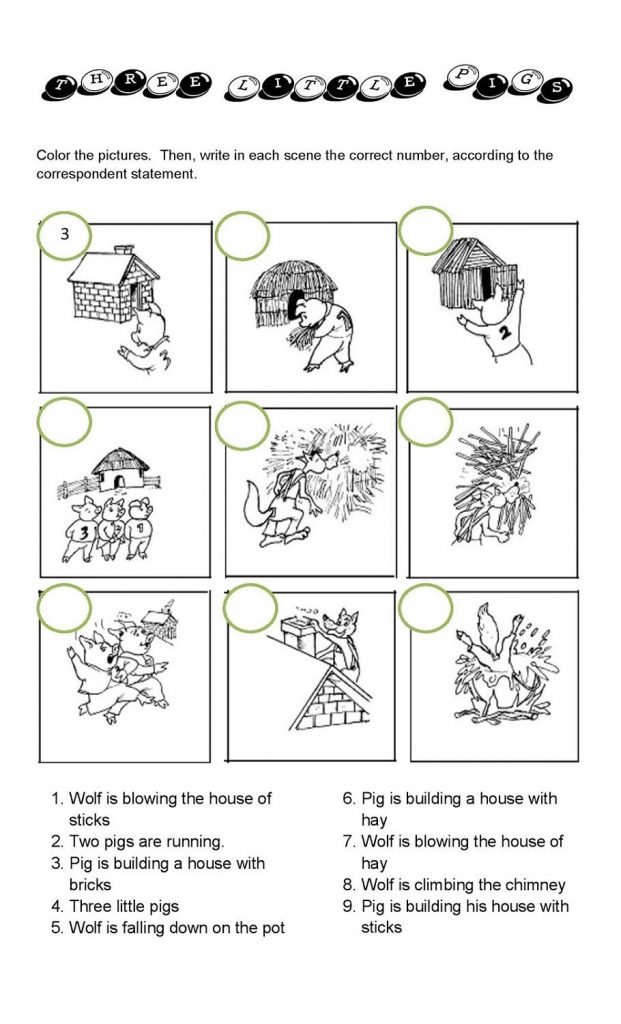 The Three Little Pigs Worksheets Three Little Pigs