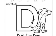 Trace The Letter D And Color The Letter D Preschool Crafts