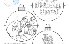 Wise Men Christmas Ornament Colorable Children s Bible