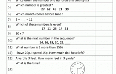 Year 3 Mental Maths Worksheets