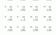 2 Digit Addition Without Regrouping