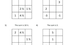 20 Magic Square 3x3 Worksheet Math Magic Squares Addition