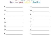 9 10Th Grade Spanish Worksheet Spanish Numbers Spanish