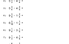 Add And Subtract Fractions With Different Denominators And