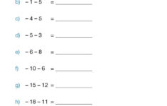 Adding And Subtracting Positive And Negative Numbers