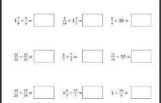 Adding Subtracting Multiplying And Dividing Fractions