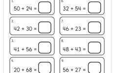 Adding Two Digit Numbers Worksheet Have Fun Teaching