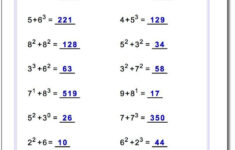 Addition With Exponents Https www dadsworksheets