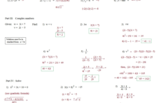 Algebra 2 Simplifying Radicals Imaginary Numbers Worksheet