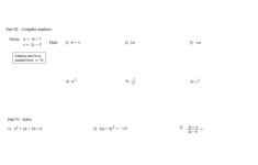 Algebra 2 Simplifying Radicals Imaginary Numbers Worksheet