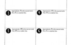 Approximating Irrational Numbers Worksheet Worksheet For