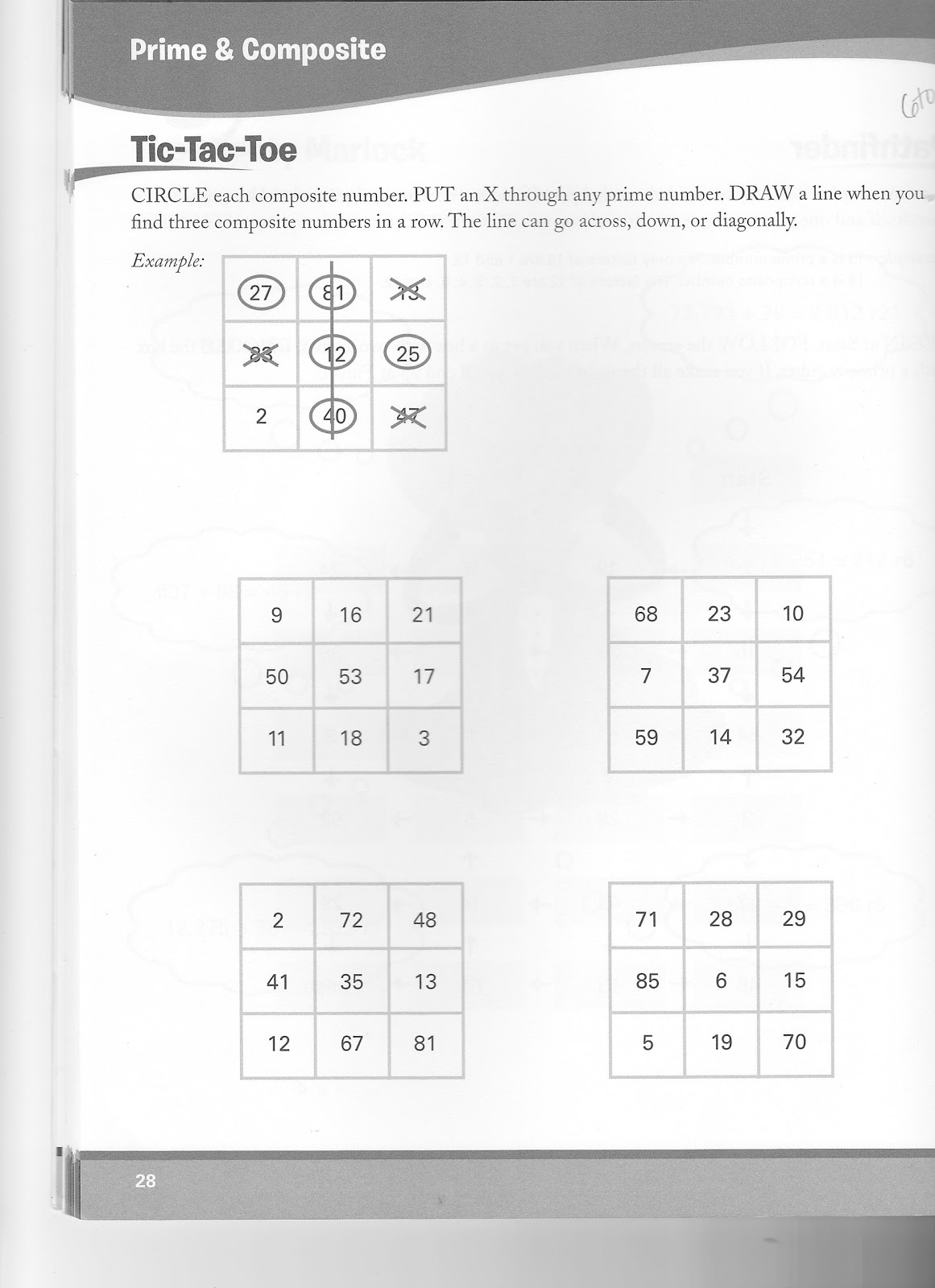 ASI Math 6th Grade 2011 2012 Prime And Composite Number