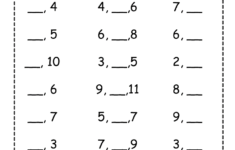 Before Between And After Number Worksheets Number