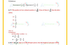 CBSE Class 7 Maths Worksheet For Chapter 9 Rational Numbers