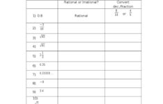 Classifying Numbers Worksheet Answer Key Vkfdesign