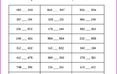 Comparing And Ordering Rational Numbers Worksheet Answer