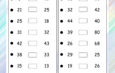 Comparing Numbers Worksheets To Print Comparing Numbers