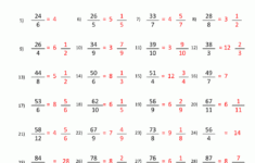 Converting Improper Fractions To Mixed Numbers Worksheet