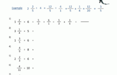 Dividing Fractions By Whole Numbers