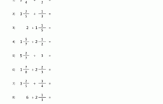 Dividing Mixed Fractions Worksheet