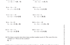 Elimination Using Multiplication Worksheet Times Tables