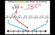 Estimating Irrational Numbers Worksheet Estimating