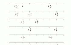 Fraction Number Line Sheets