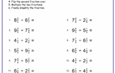 Free Dividing Mixed Numbers Worksheets