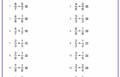 Free Subtracting Fractions With Options To Choose Like Or